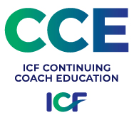 ICF logo in blue green